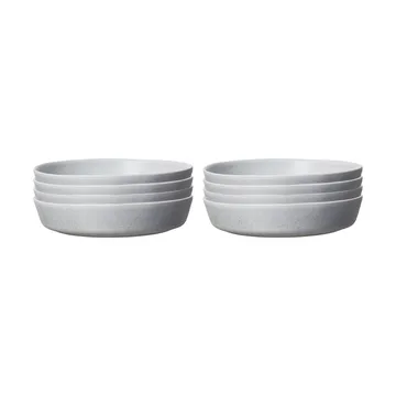 Sandsbro pastatallerken lysegrå, Ø23 cm, 8-pk - Scandi Living