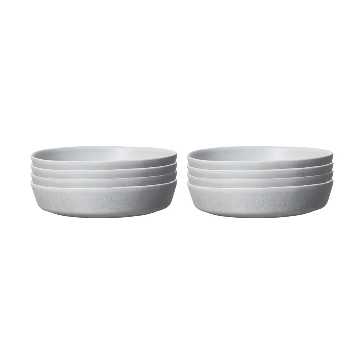 Sandsbro pastatallerken lysegrå, Ø23 cm, 8-pk - Scandi Living