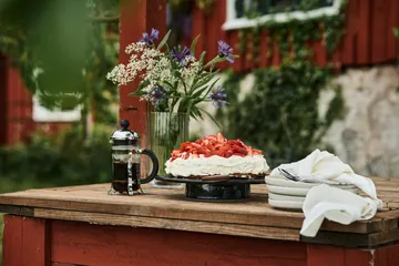 Sandsbro tallerken lysegrå, Ø20 cm, 4-pk - Scandi Living