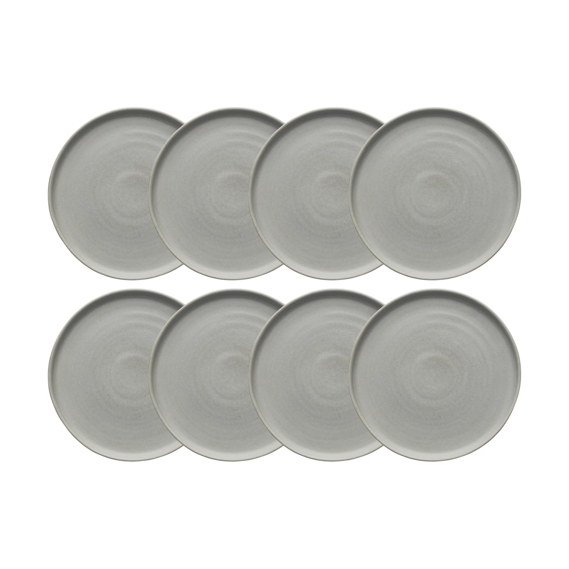 Sandsbro tallerken lysegrå, Ø20 cm, 8-pk,  Scandi Living