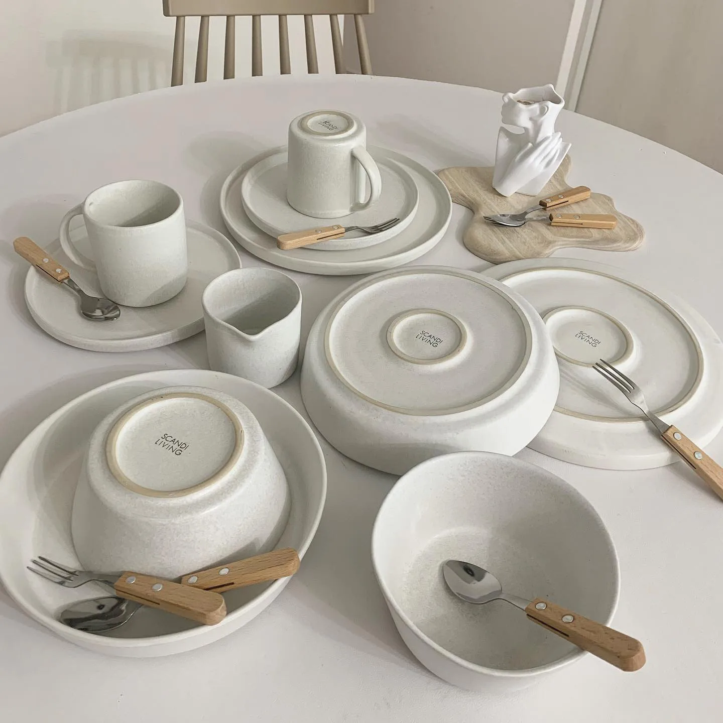 Sandsbro tallerken offwhite, Ø20 cm, 6-pk,  Scandi Living