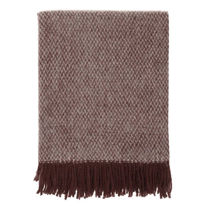 Sandstone ullpledd 130x180 cm - Burgunder - Scandi Living
