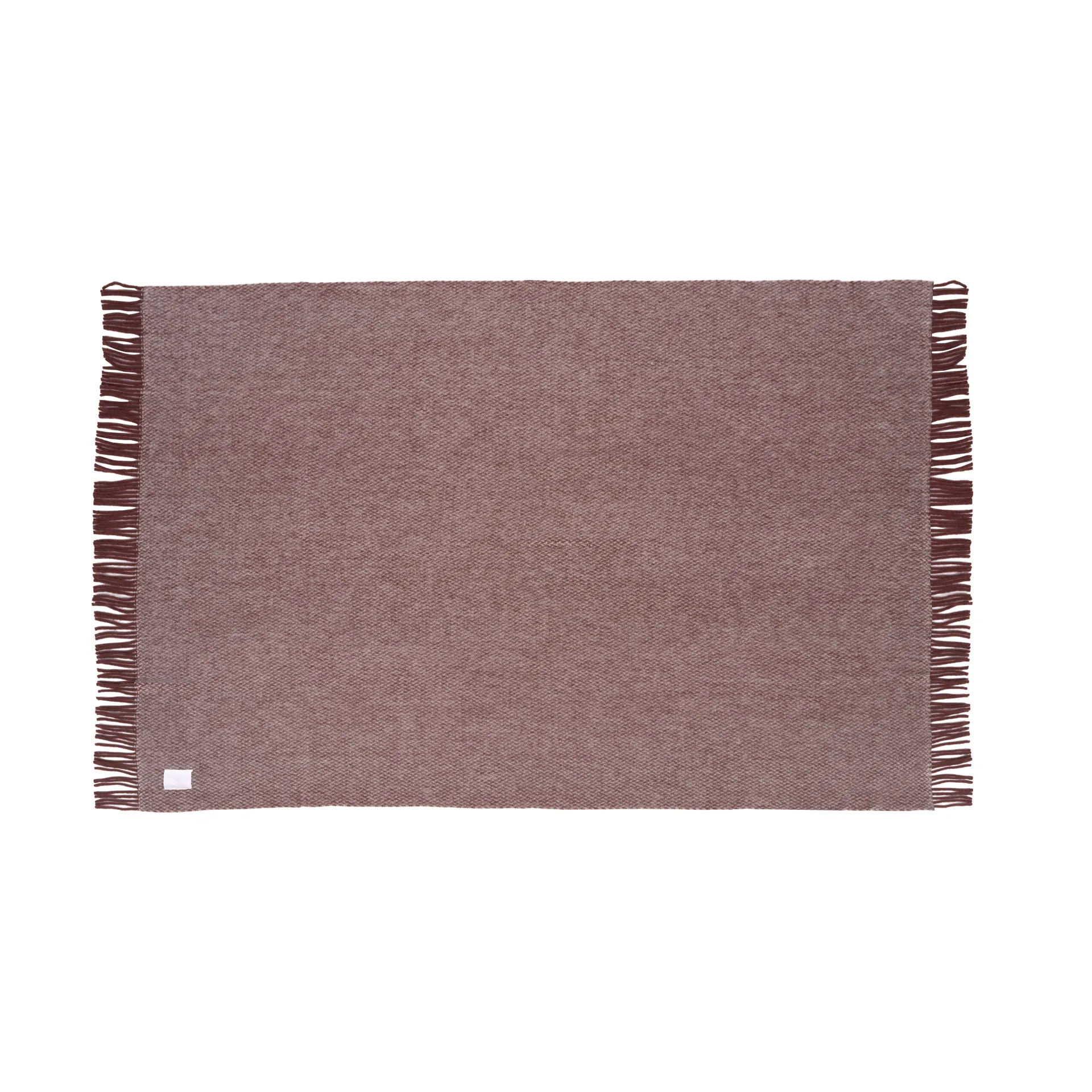 Sandstone ullpledd 130x180 cm, Burgunder Scandi Living