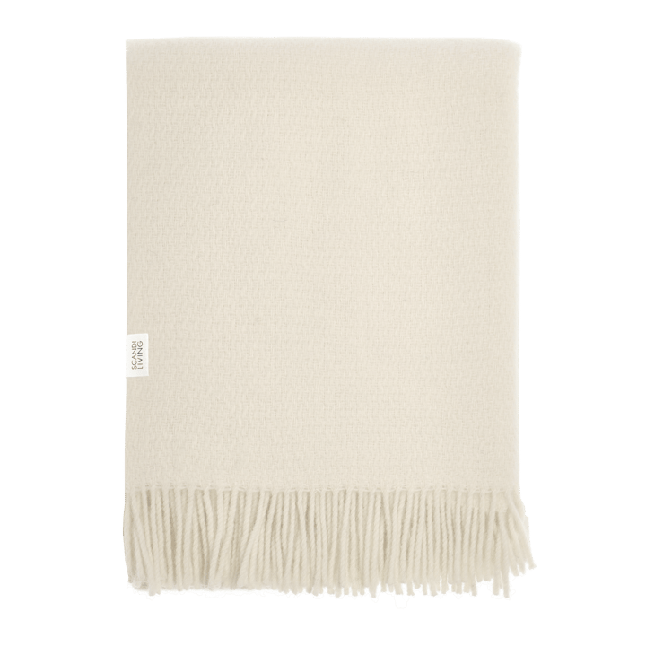 Sandstone ullpledd 130x180 cm - Creme - Scandi Living