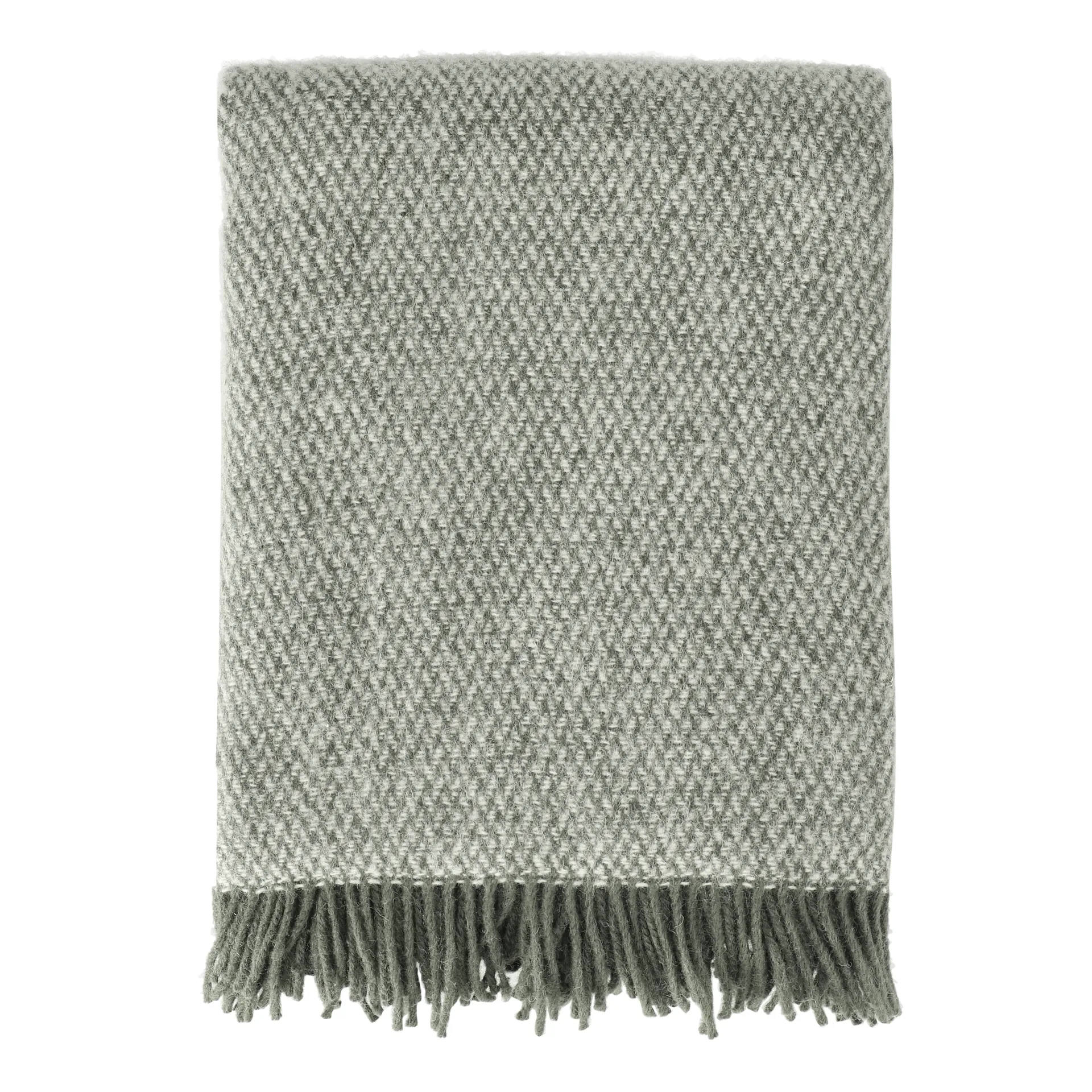 Sandstone ullpledd 130x180 cm, Khaki grønn Scandi Living