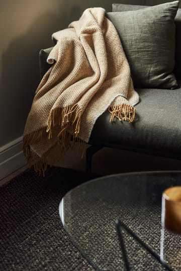 Sandstone ullpledd 130x180 cm - Mustard - Scandi Living
