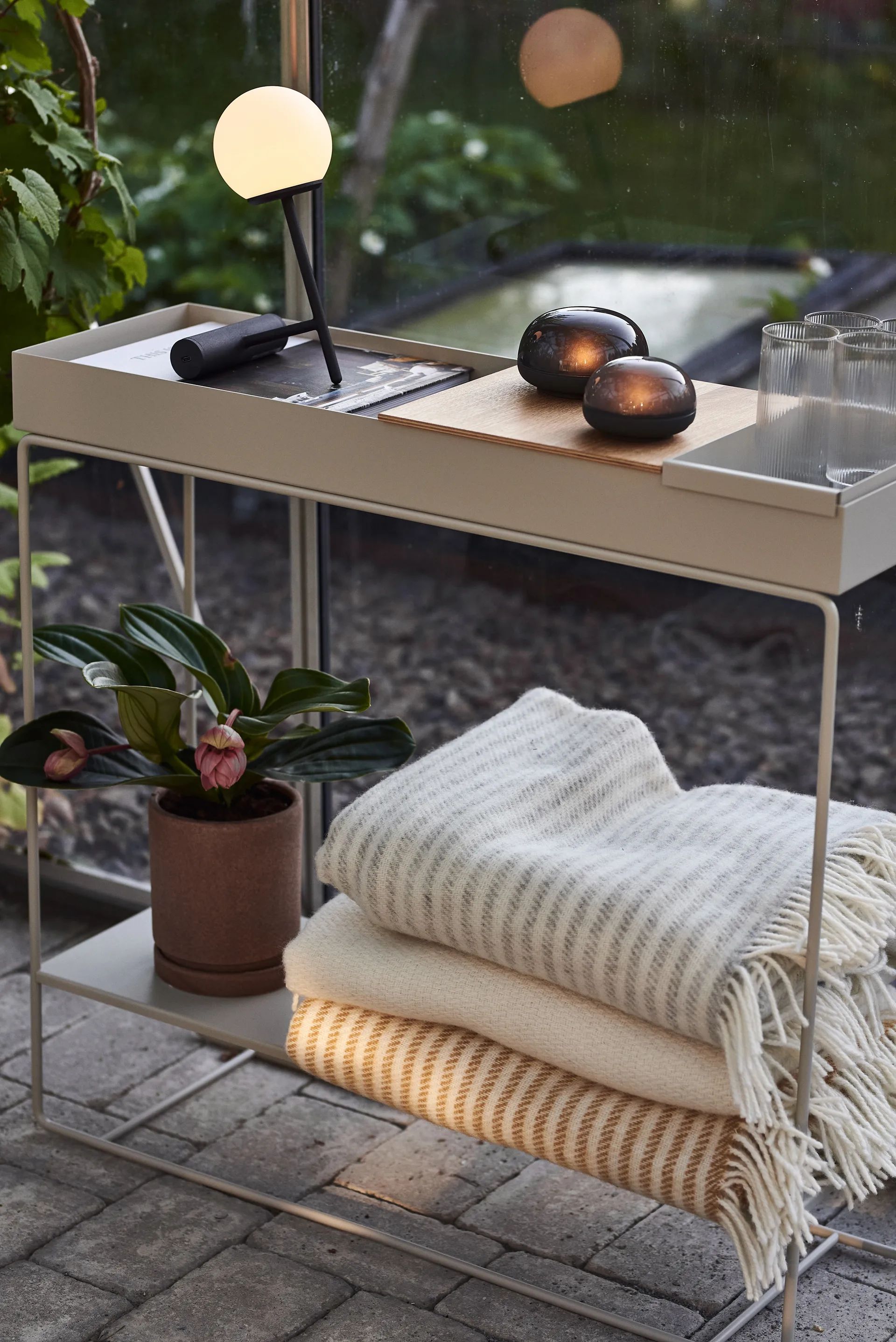 Sandstone ullpledd 130x180 cm, Off-white Scandi Living
