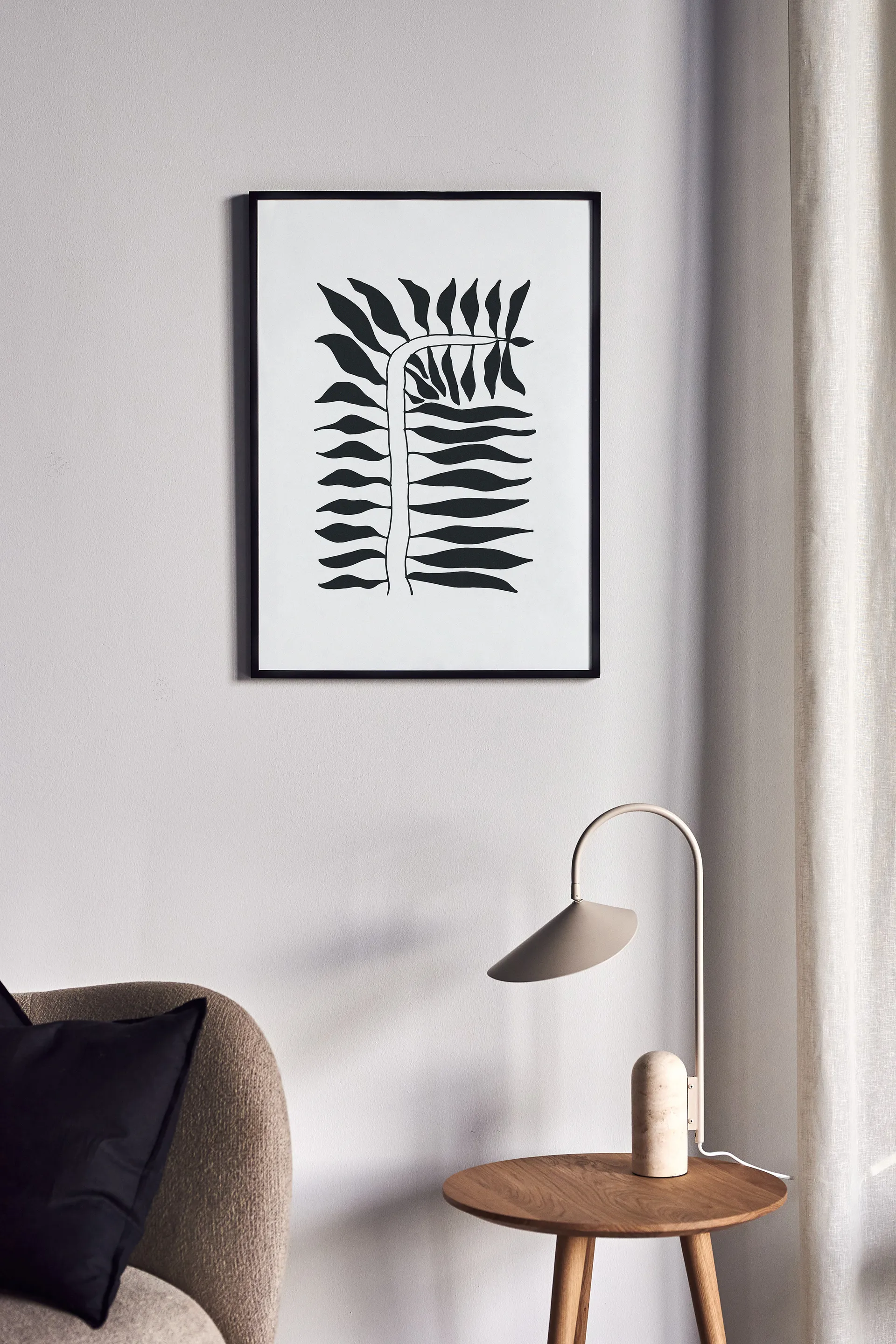 Seeding poster svart, 40x50 cm Scandi Living