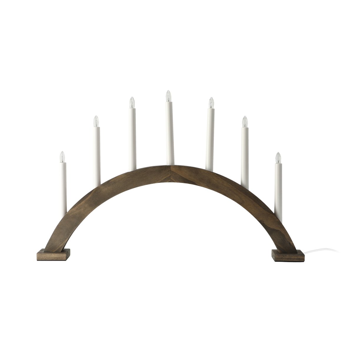 Sky adventslysestake bue 41 cm Mørkbeiset