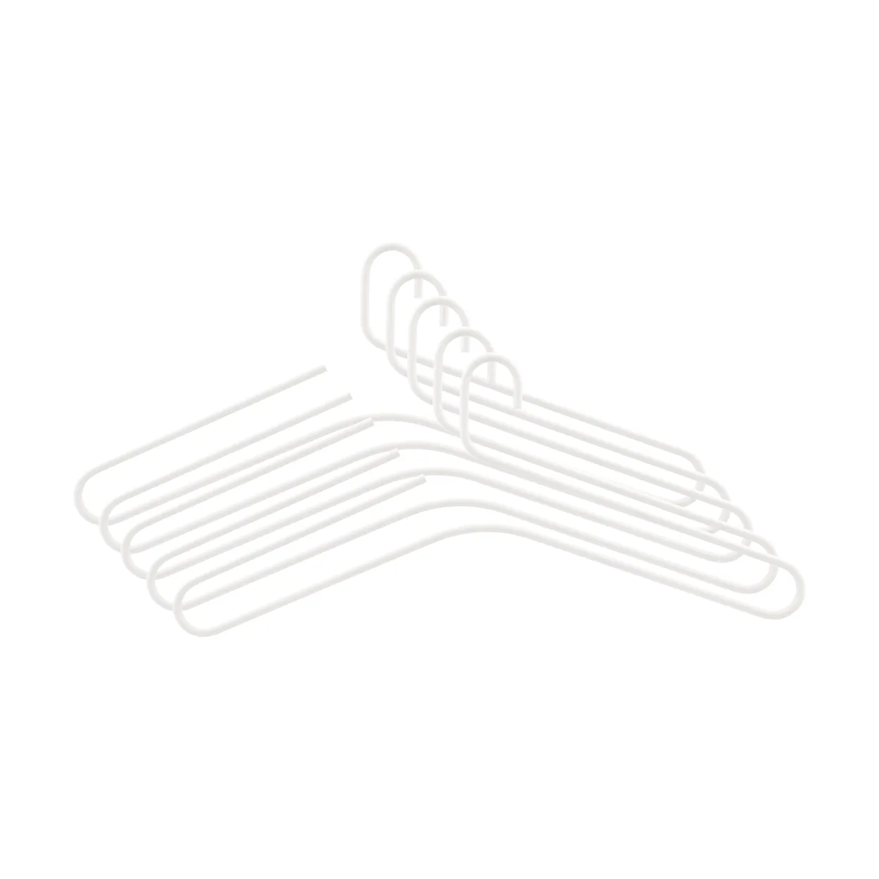 Scandi Living Smooth kleshenger 5-pk White