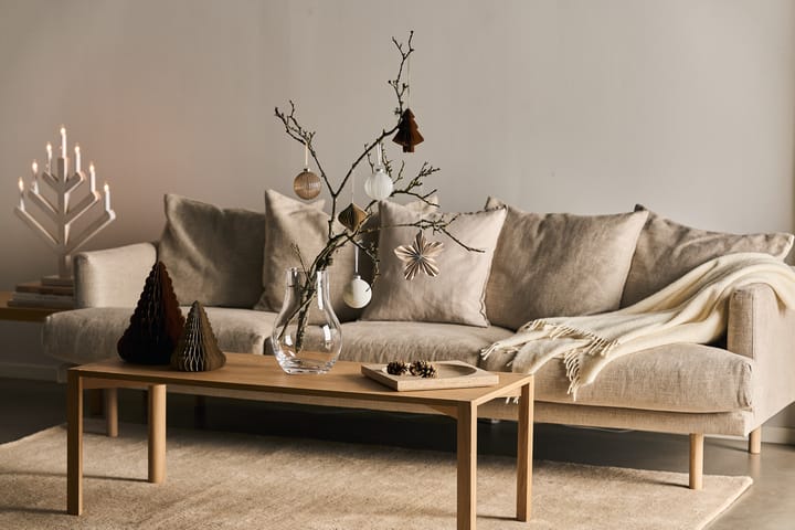 Snowing juletrekule 6-pakning, White Scandi Living