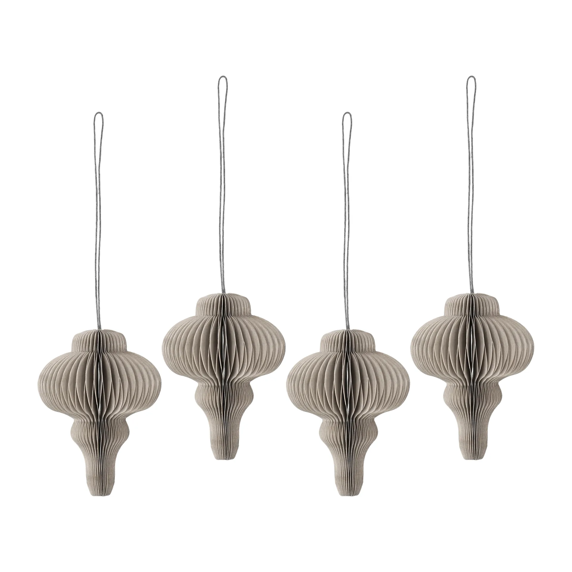 Spira juletrekuler 4-pakning, Beige Scandi Living