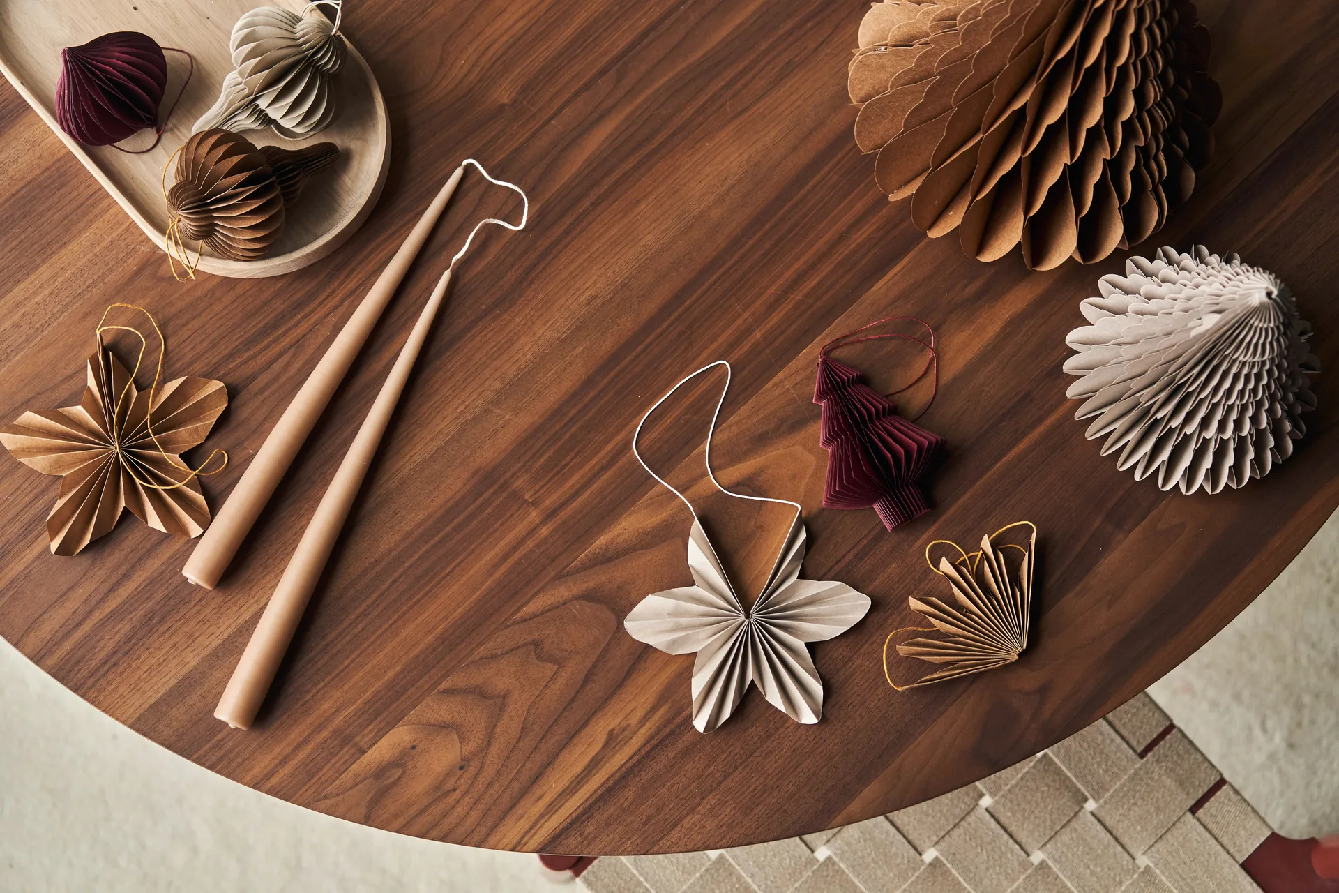 Spira juletrekuler 4-pakning, Natural Scandi Living