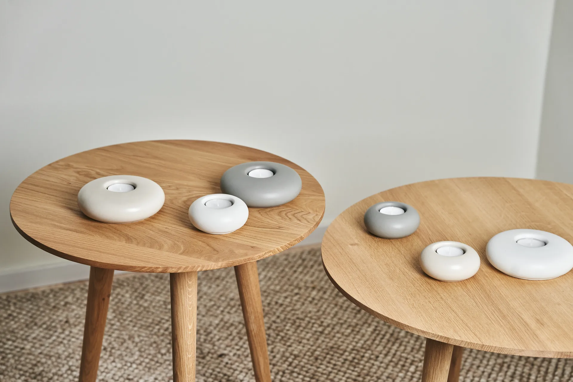 Stone lyslykt Ø 9 cm, Beige Scandi Living