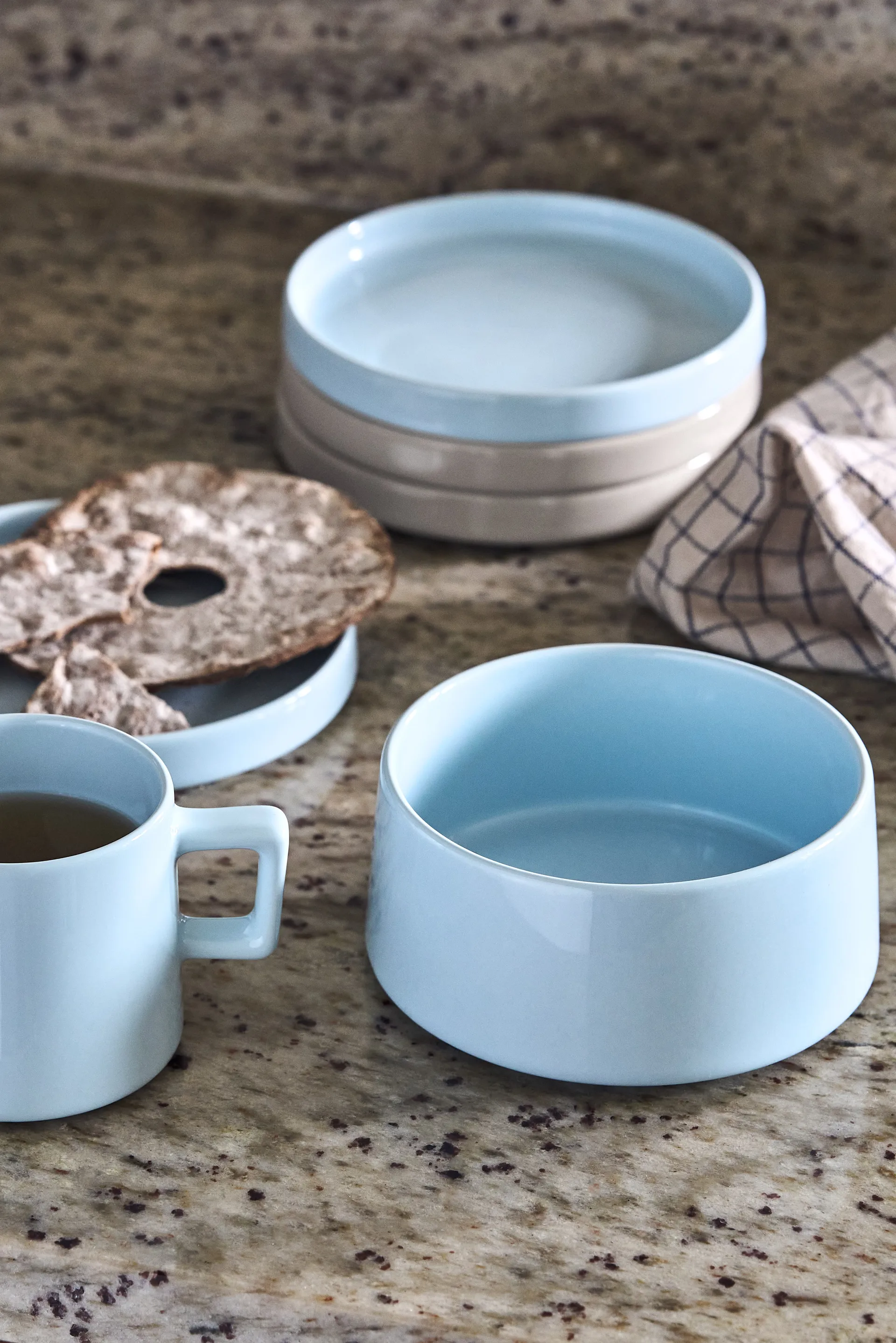 Taper frokostsett 12 deler - Lyseblå Scandi Living