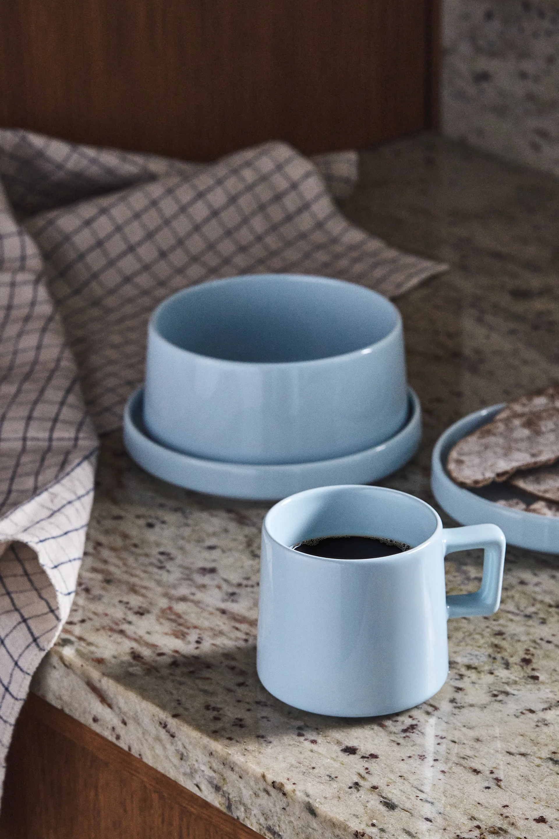 Taper frokostsett 12 deler - Lyseblå Scandi Living