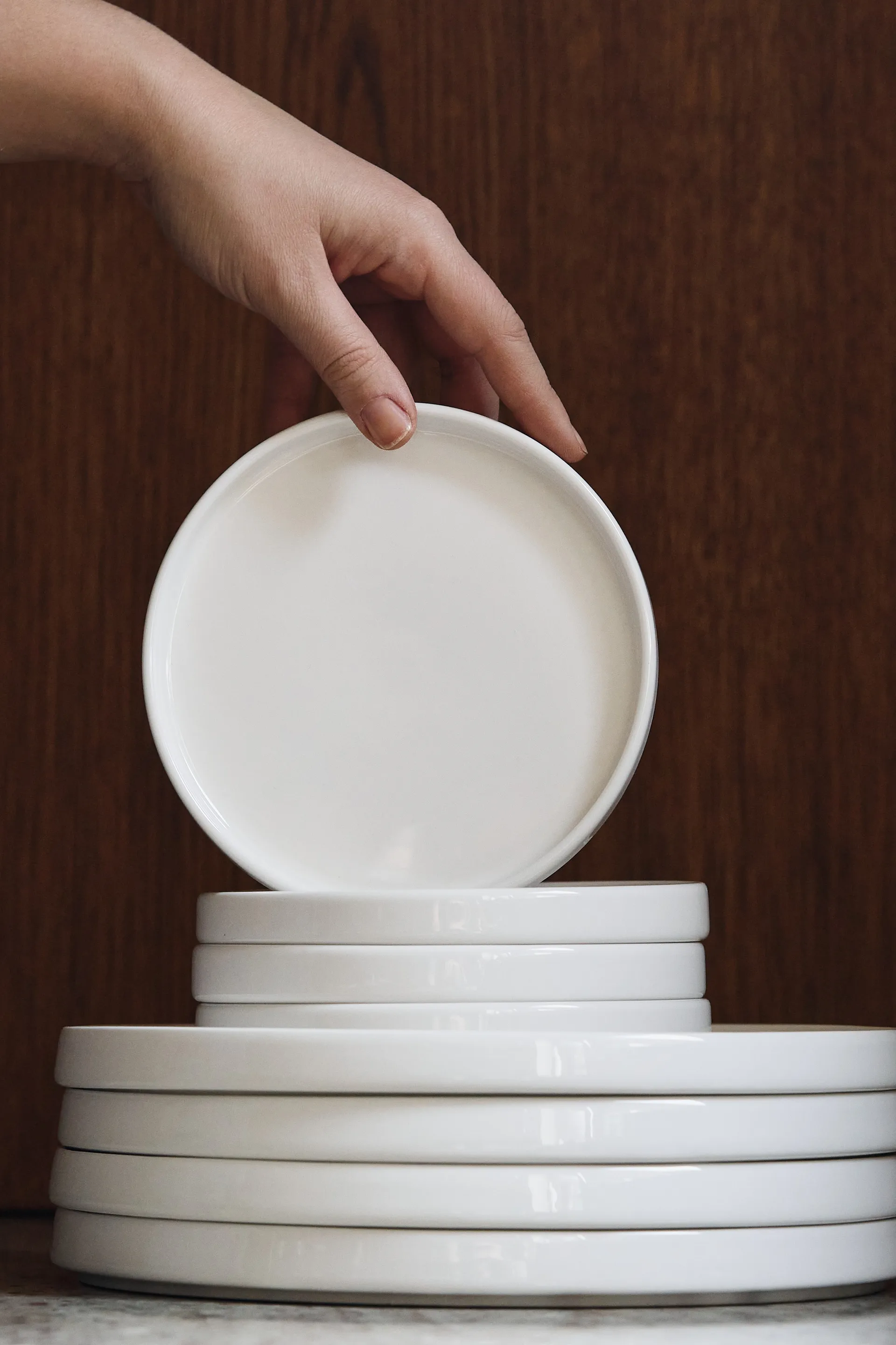 Taper tallerken 26cm, Hvit Scandi Living