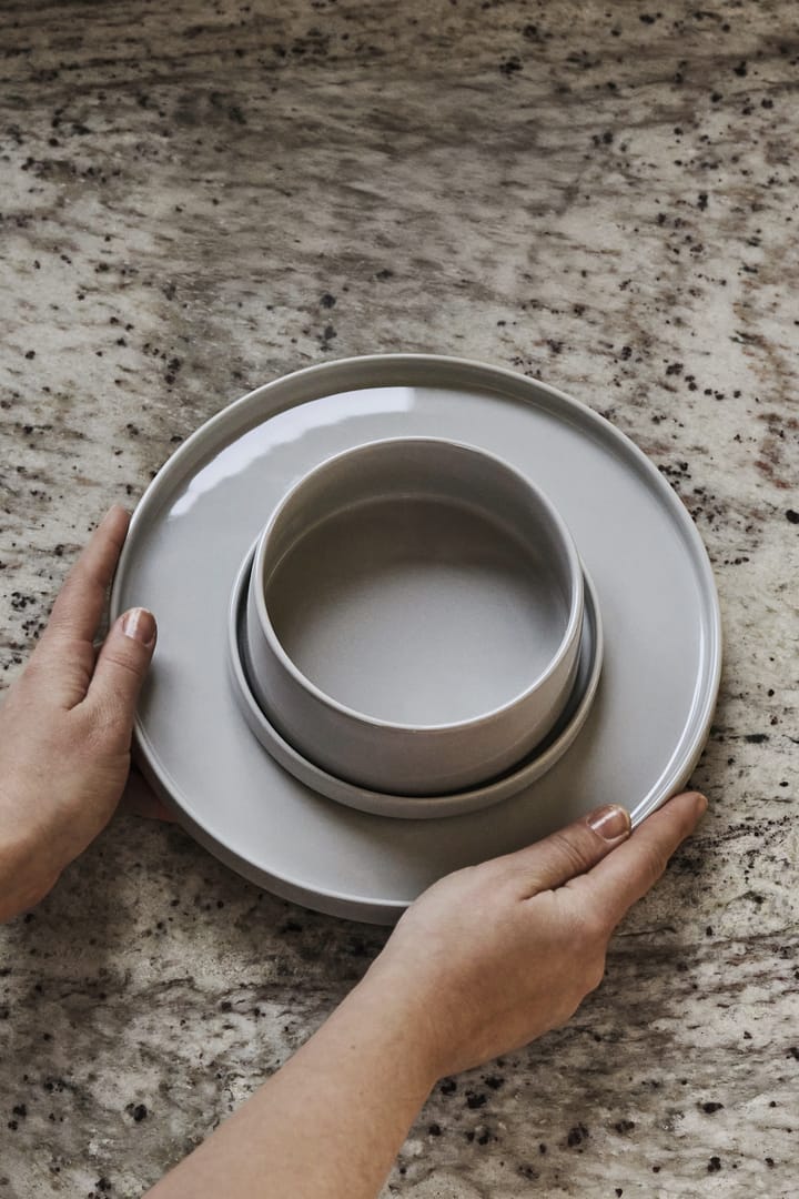 Taper tallerken 26cm, Lys grå Scandi Living
