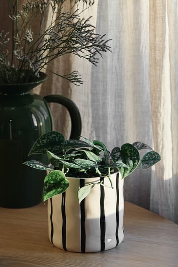 Thrive krukke Ø16 cm - Hvit-svart - Scandi Living