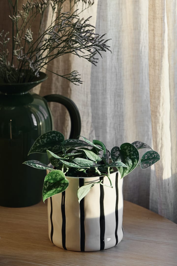 Thrive krukke Ø16 cm, Hvit-svart Scandi Living