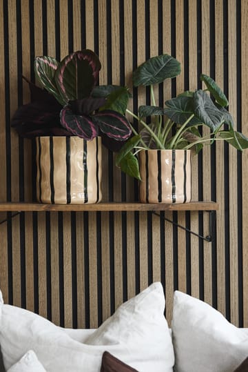 Thrive krukke Ø20 cm - Beige-svart - Scandi Living