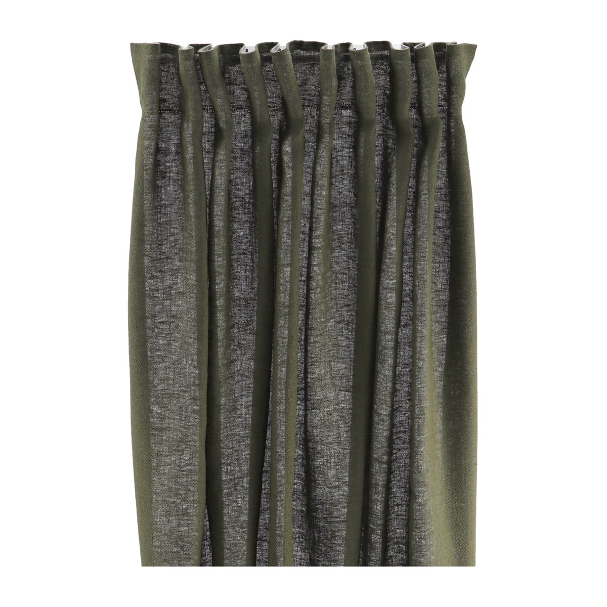 Bilde av Scandi Living Tranquility gardinlengde med multibånd 139 x 250 cm Forest green