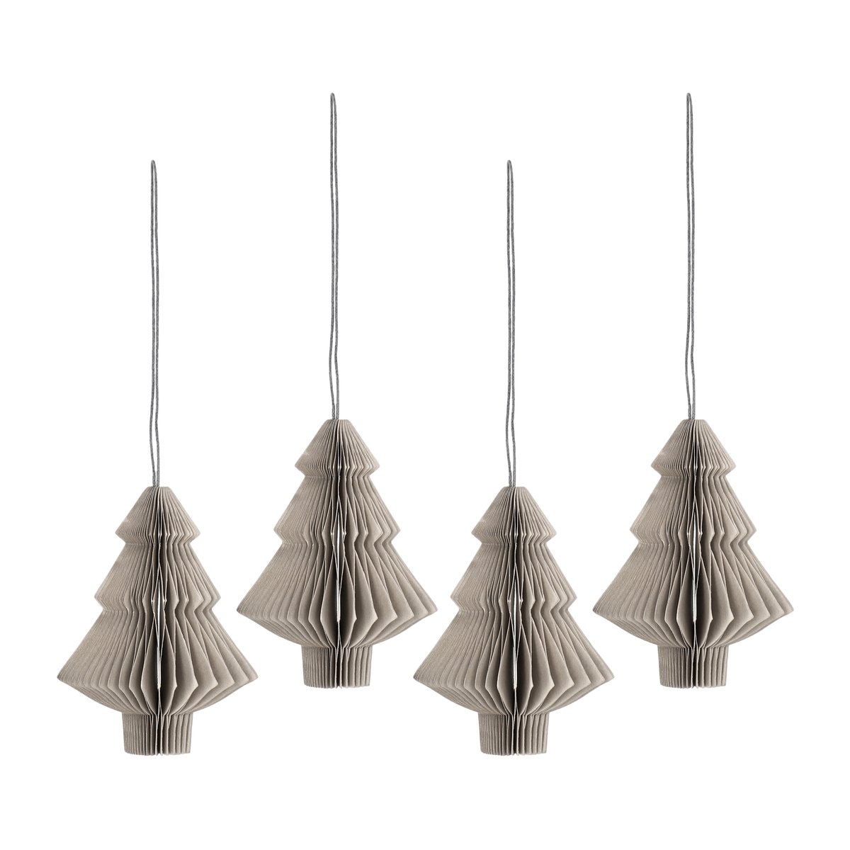 Scandi Living Tree juletrekuler 4-pakning Beige