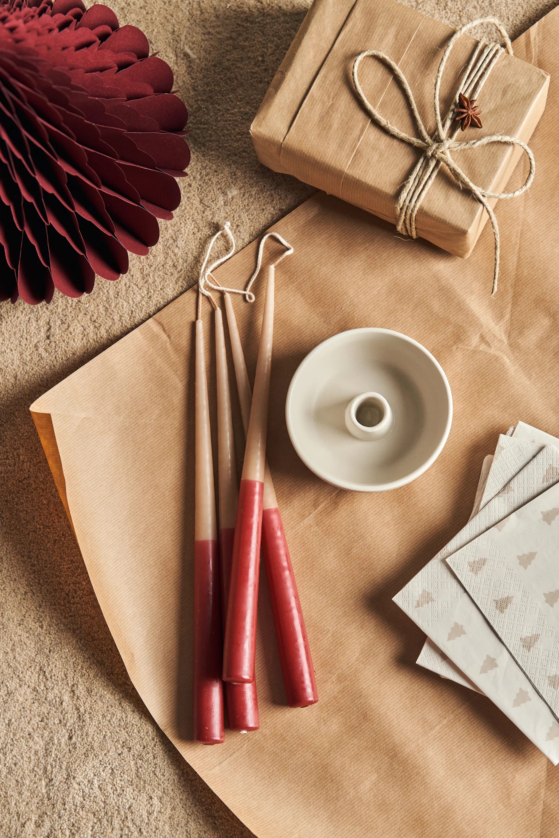 Trees juledekorasjon 2-pakning, Red Scandi Living