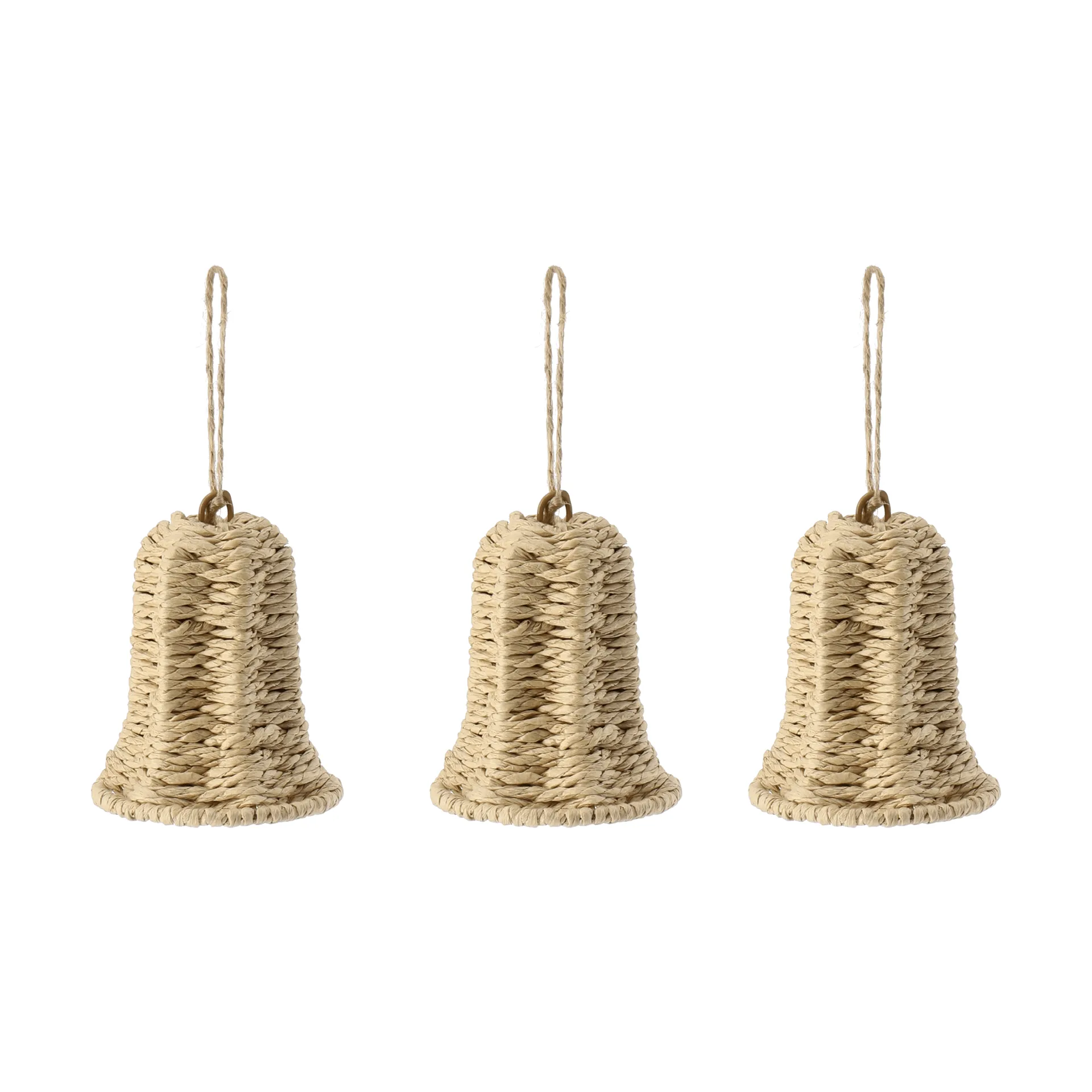 Twine juletreanheng klokke 3-pakning, Natur Scandi Living