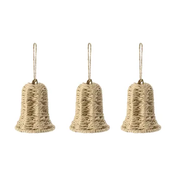 Twine juletreanheng klokke 3-pakning - Natur - Scandi Living