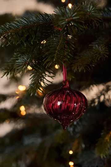 Whisper julekule 3-pakning - Rød - Scandi Living