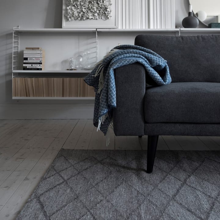 Wicker ullpledd - Dark blue - Scandi Living