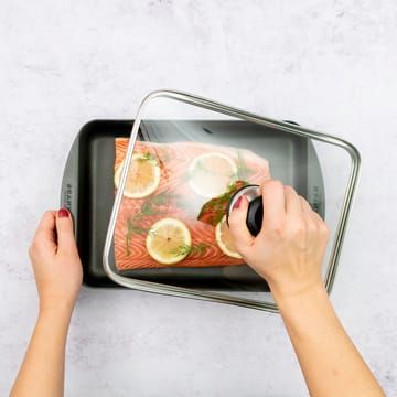 Scanpan Classic glasslokk 21x29 cm - Klar - Scanpan
