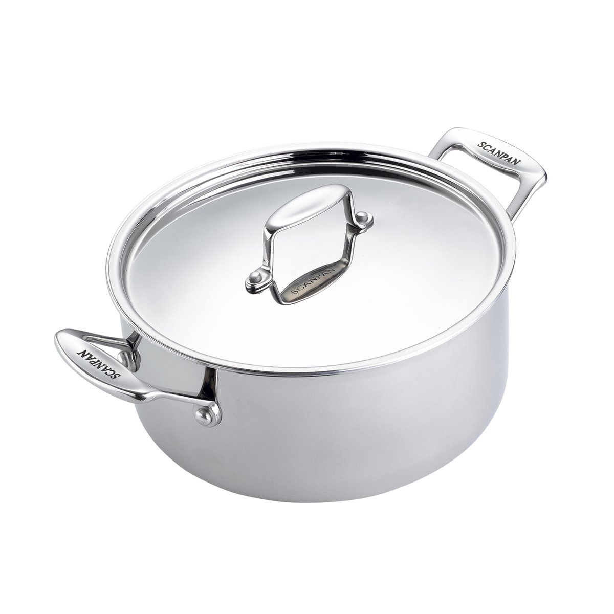 Scanpan Fusion 5 gryte med lokk 3,7 L | Skandinavisk Design | Gryter | Sølv