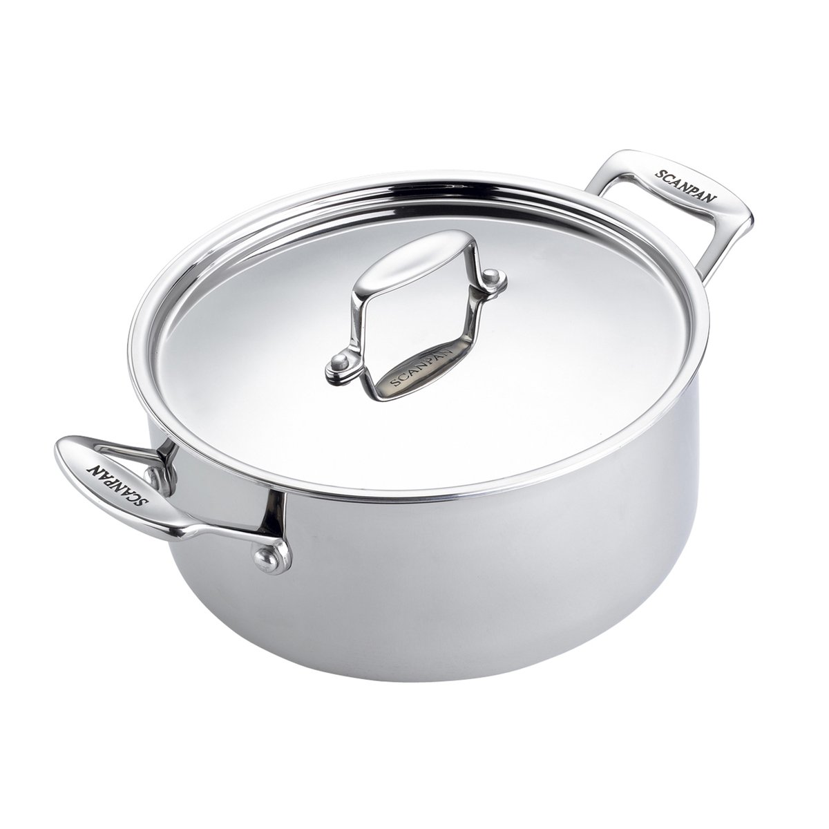 Scanpan Fusion 5 gryte med lokk 5,2 L | Skandinavisk Design | Gryter | Sølv