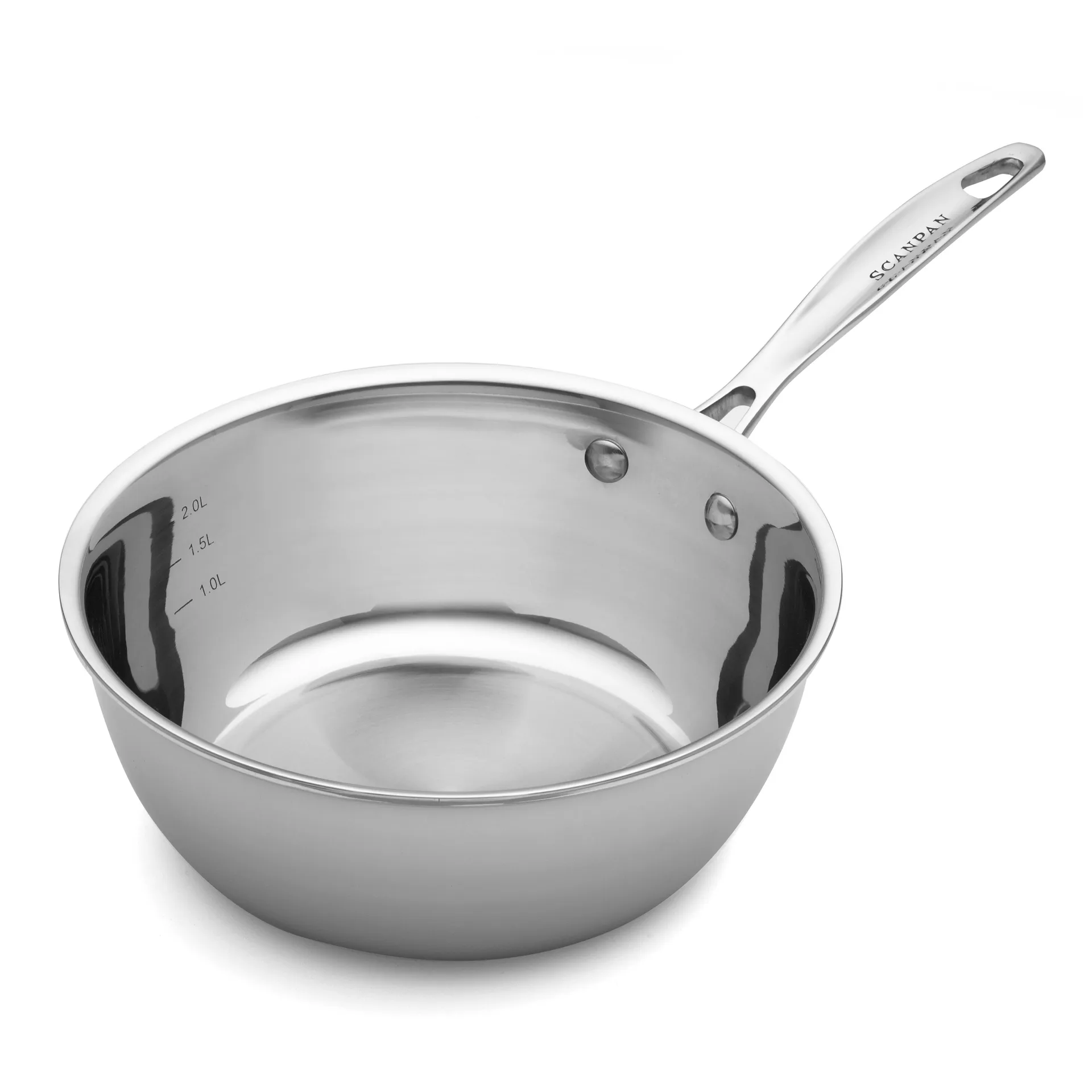 Scanpan Fusion 5 sauteuse stål, 2,7 L Scanpan