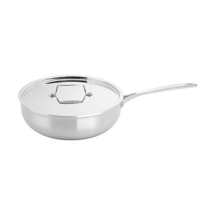 Scanpan Fusion 5 traktørpanne med lokk - Rustfritt stål, uten håndtak, Ø26 cm - Scanpan