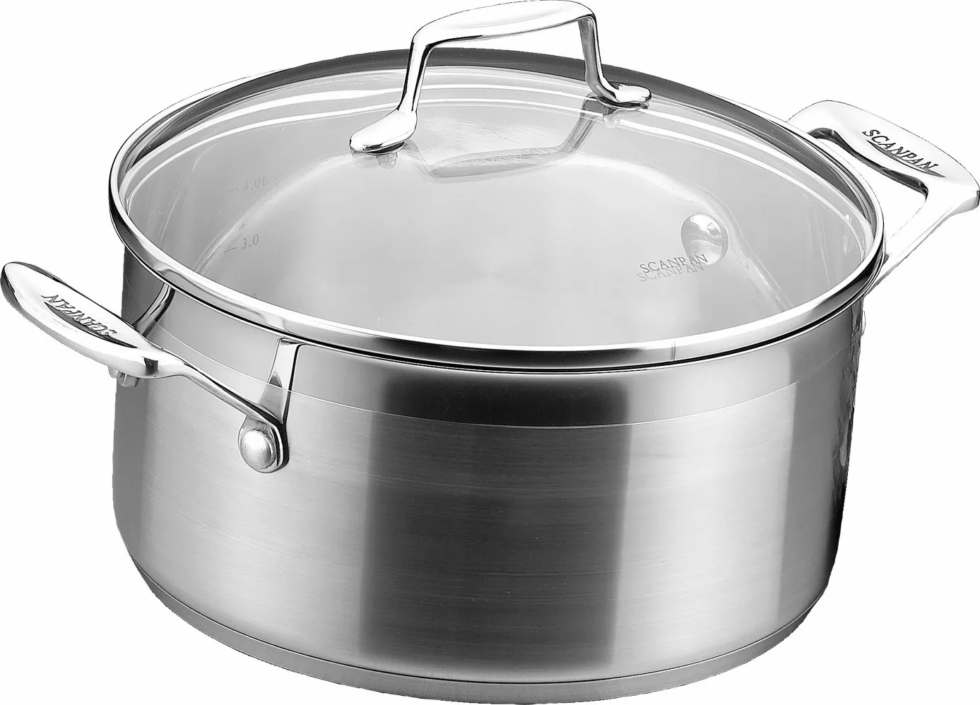 Scanpan Impact gryte med lokk 4,8 L, Rustfritt stål Scanpan