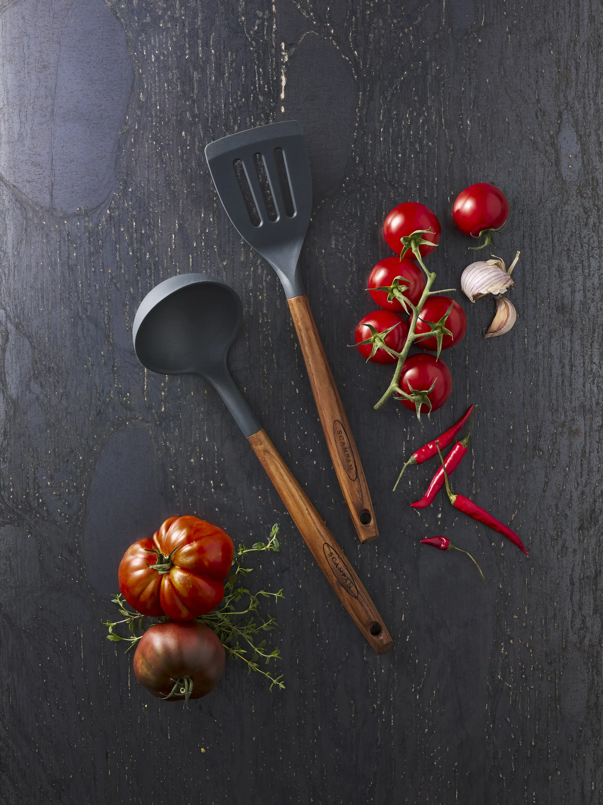 Scanpan suppesleiv 31 cm, Karbonisert ask Scanpan