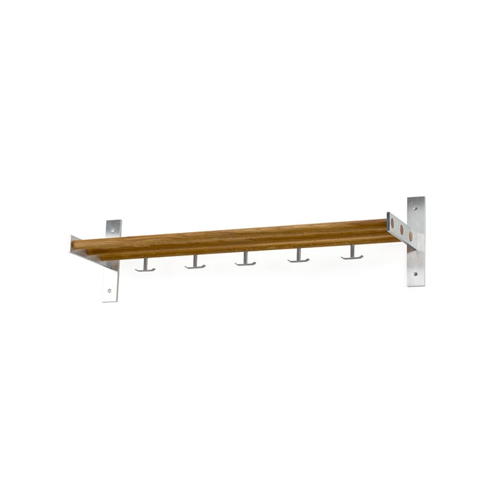 Garderobehylle 4 - Eik oljet, aluminiumsstativ - Scherlin