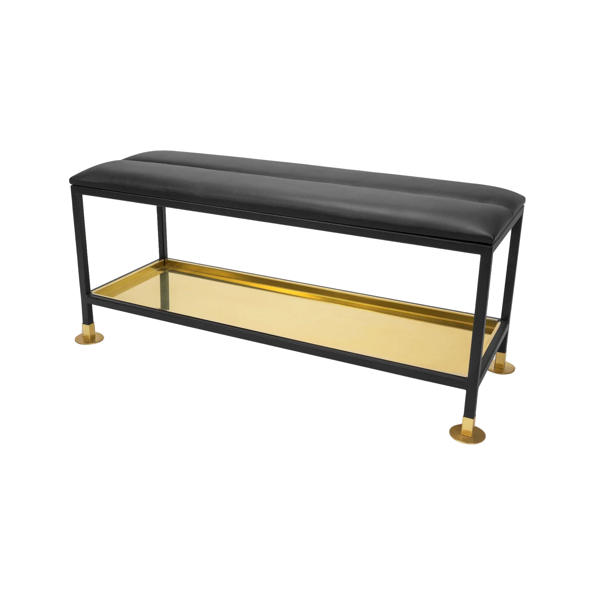 Skobenk 11, sort/messing, sort skinnpute Scherlin