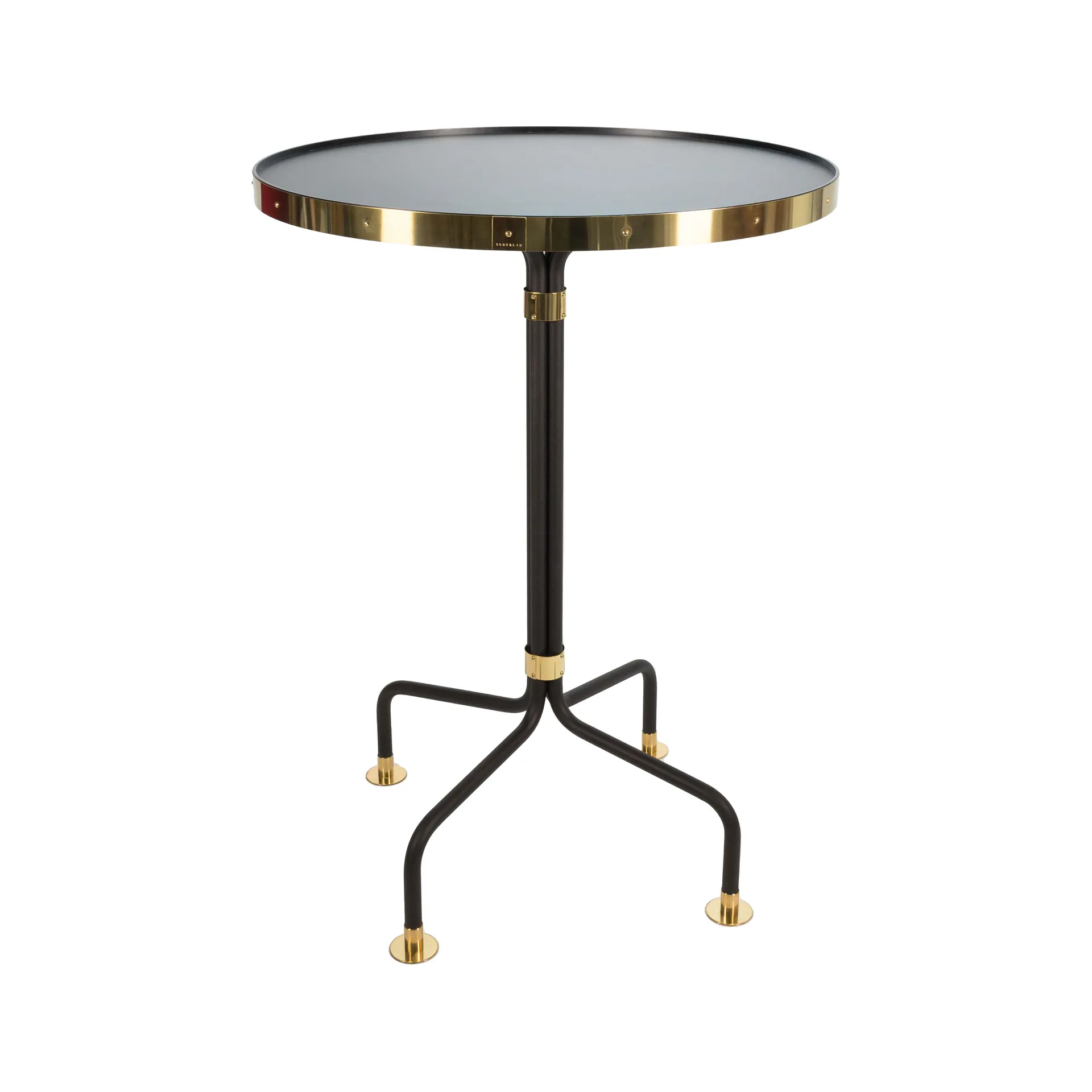Ståbord 12, sort, messing Scherlin