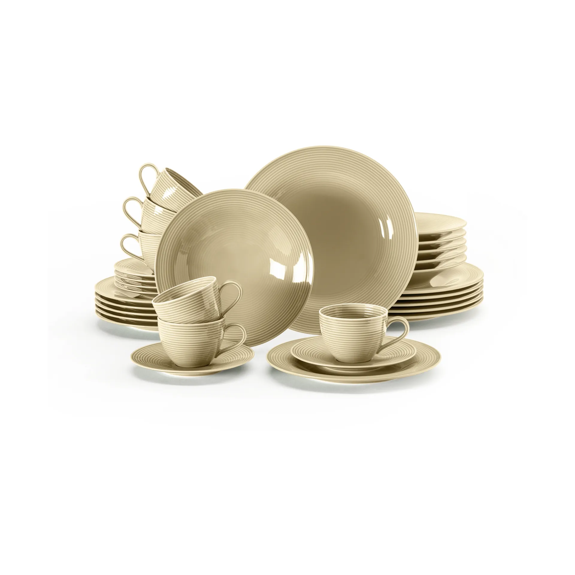 Beat servisesett 30 deler, Sandbeige Seltmann Weiden