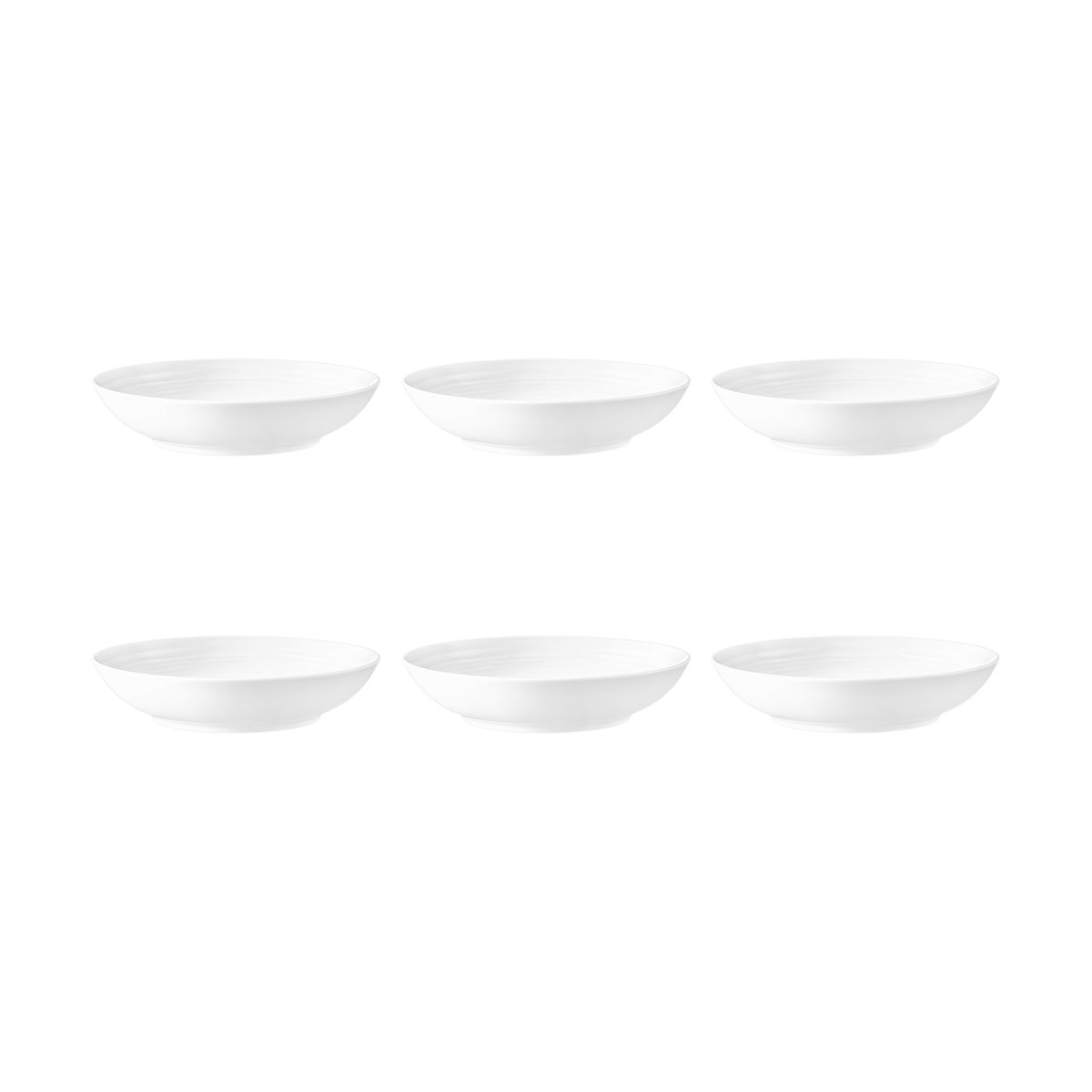 Seltmann Weiden Terra dyp tallerken Ø 21,2 cm 6-pakning Hvit