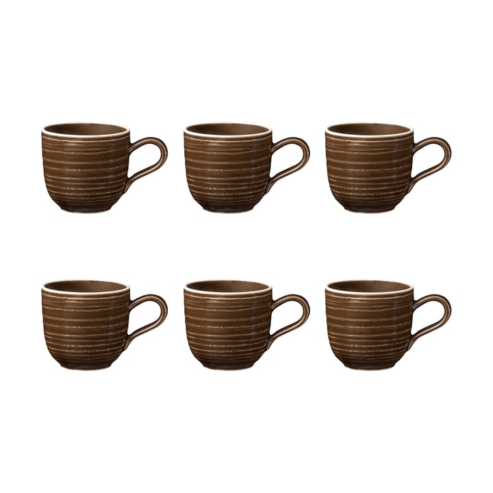 Terra espressokopp 9 cl 6-pakning - Earth Brown - Seltmann Weiden