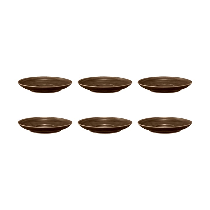 Terra kaffefat Ø 12 cm 6-pakning - Earth Brown - Seltmann Weiden