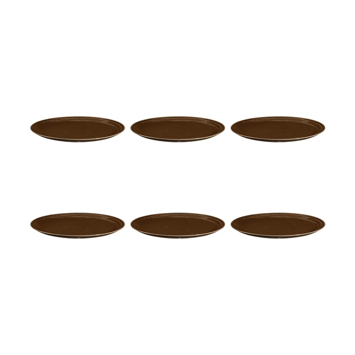 Terra tallerken Ø 27,8 cm 6-pakning - Earth Brown - Seltmann Weiden