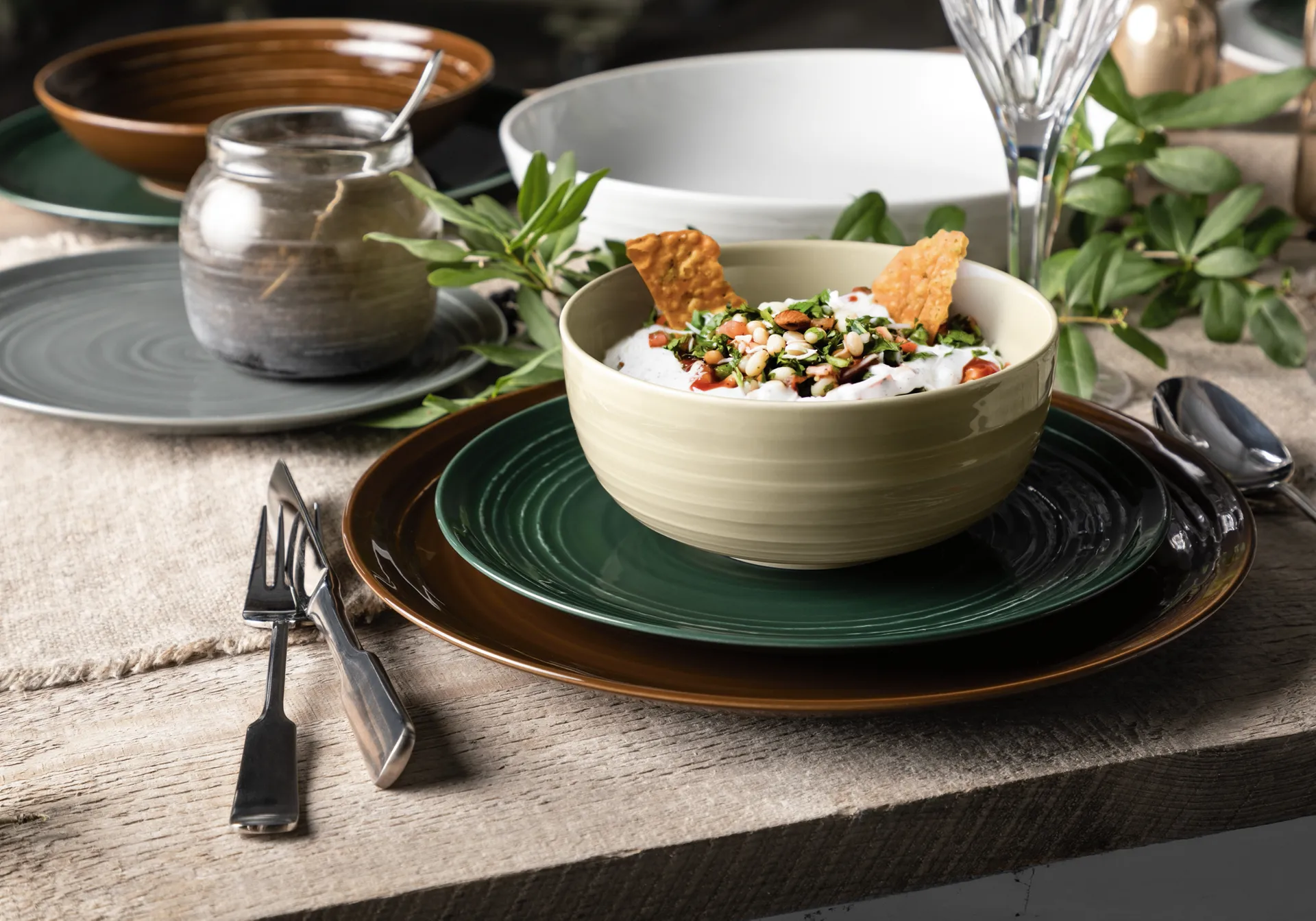 Terra tallerken Ø 27,8 cm 6-pakning, Moss Green Seltmann Weiden
