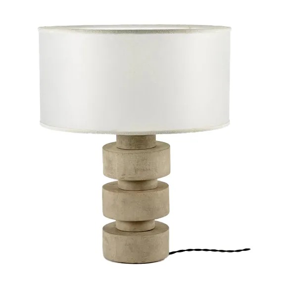 Disc bordlampe sement Ø50 cm, Cement Serax