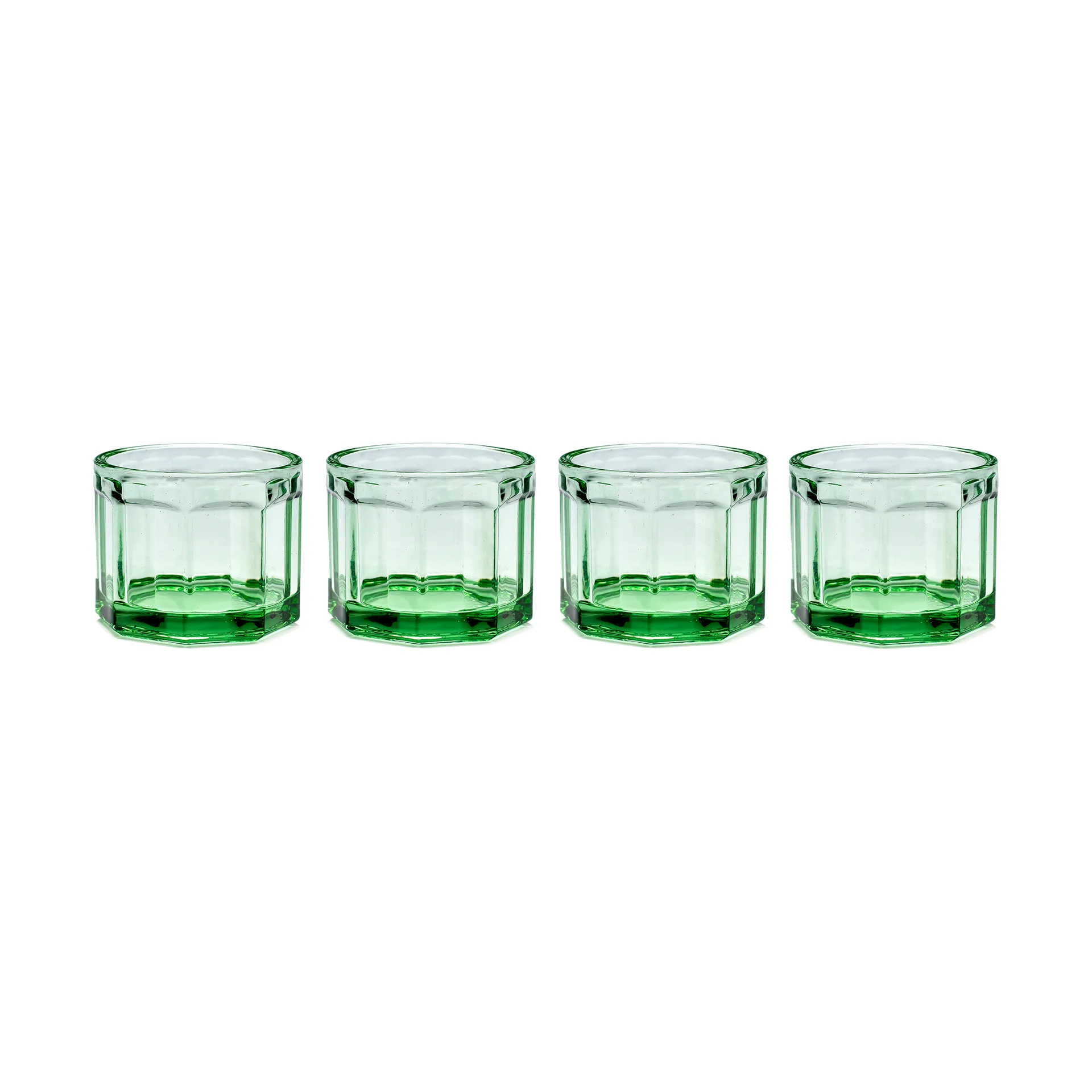 Fish & Fish glass 16 cl 4-pakning Green,  Serax
